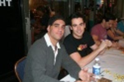 Bobby Cannavale (Mauritius) and Chad Doreck (Altar Boyz) Photo