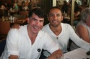 Bryan Batt (AMC's "Mad Men") and Kamar De Los Reyes (ABC's "One Life to Live") Photo