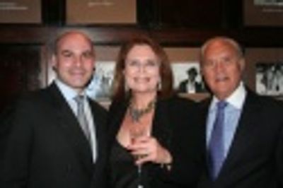Michael Gyure (Friars Club Executive Director), Randie Levine-Miller and Ted Miller Photo