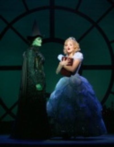 Victoria Matlock and Christina DeCicco as Elphaba and Glinda Photo