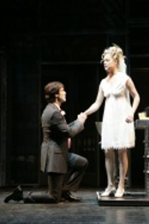 Kendra Kassebaum and Hugh Panaro in Company at 5th Street Theatre Photo
