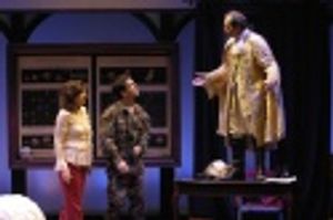 Christine Farrell (as Elena Reyes de Escalante), Dan Domingues (as Comandante X), and Photo