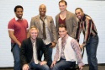front: Danny Calvert and Josh Strickland; back: Maurice Murphy, Michael Scott, Steve  Photo