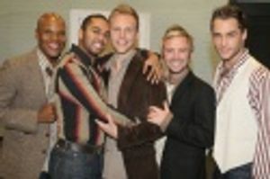 Michael Scott, Jesse Nager, Justin Paul (Musical Director), Danny Calvert and Josh St Photo