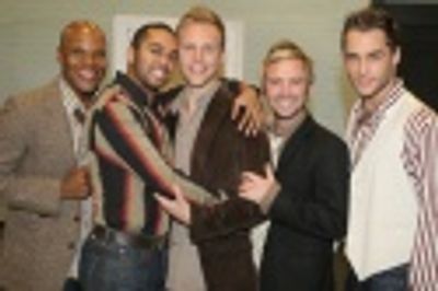 Michael Scott, Jesse Nager, Justin Paul (Musical Director), Danny Calvert and Josh St Photo