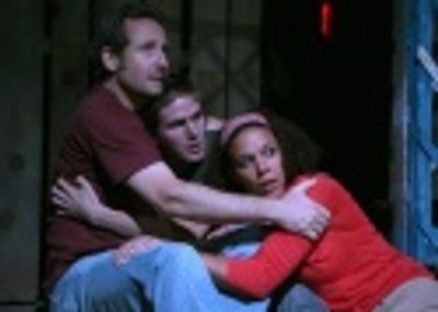 Sam Robards, Michael Stahl-David and Linda Powell Photo