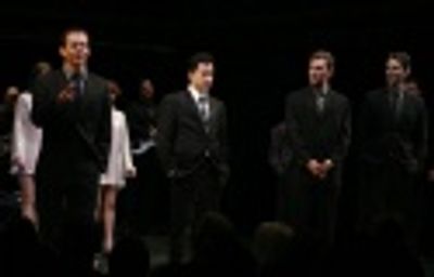 Christian Hoff, John Lloyd Young, Daniel Reichard and J. Robert Spencer Photo