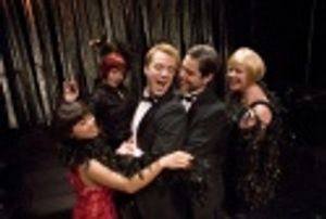 At a club, lovers Danny and Chris (Danny Gurwin and Daniel Torres) party with glitter Photo