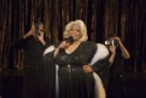 Paparazzi (Peter Kapetan, left and Michael Winther, far right) flank Miss Stormy Weat Photo