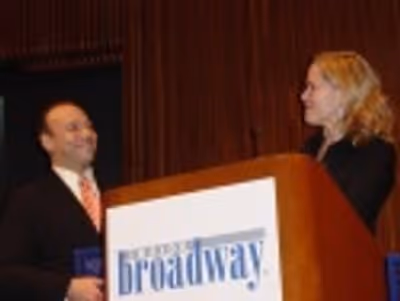 Danny Burstein introduced his wife to A.R. Gurney while appearing in Mrs. Farnsworth, Photo