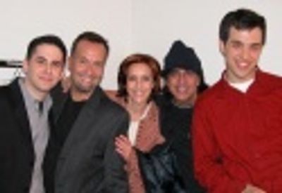 Producer Rob Diamond, Frank, Andrea, Richard and Ben  Photo