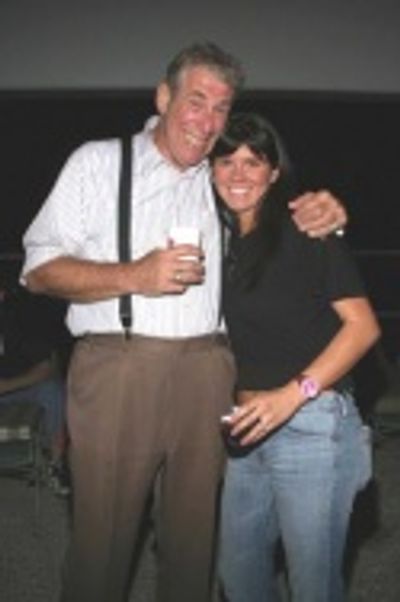 Paul Ainsley and excellent stage manager Stacey Wilson  Photo