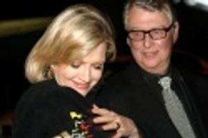 Diane Sawyer showing off her SPAMALOT jacket to husband, Mike Nichols (director)  Photo