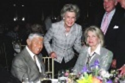 Don Hewitt Dina Merrill with Candice Bergen  Photo
