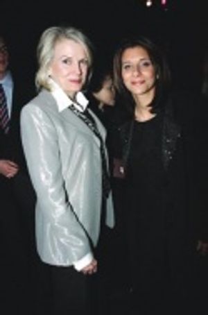 Candice Bergen with emcee Angela LaGreca  Photo