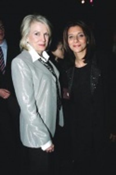 Candice Bergen with emcee Angela LaGreca  Photo