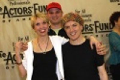 A parting shot of Julie, Carl Andress and Charles Busch Photo