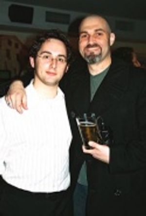 Adam Miller (Assoc. Company Manager) and Marc Kudisch (Baron Bomburst) Photo