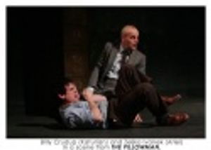 Billy Crudup (Katurian) and Zelkjo Ivanek (Ariel) in a scene from The Pillowman. Photo