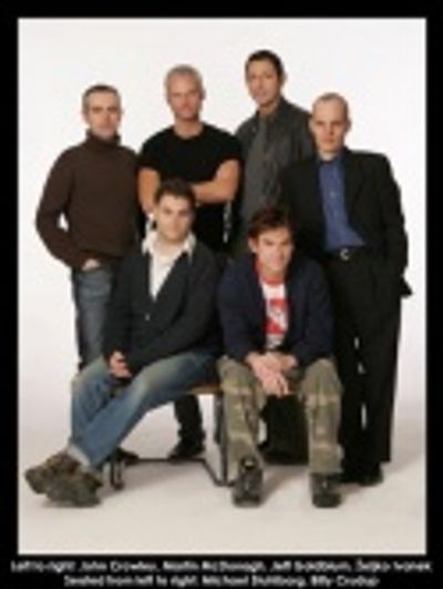 Left to right: John Crowley, Martin McDonagh, Jeff Goldblum, Zeljko Ivanek. Seated fr Photo