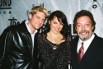 Christopher Sieber, Sara Ramirez and Tim Curry Photo