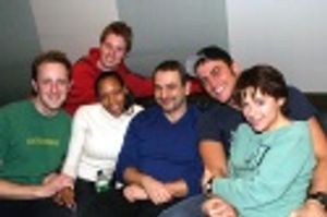 Taking a break from recording... Justin Patterson, Justin Bohon, Nikkie M. James, Joe Photo