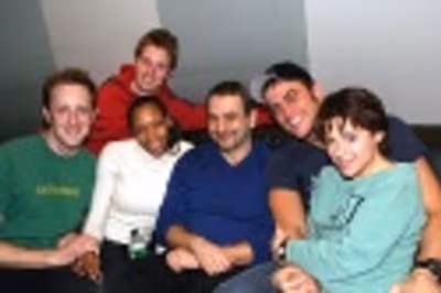 Taking a break from recording... Justin Patterson, Justin Bohon, Nikkie M. James, Joe Photo
