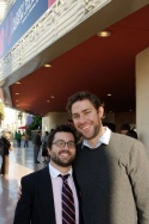 Dramaturg Mike Sablone and John Krasinski Photo
