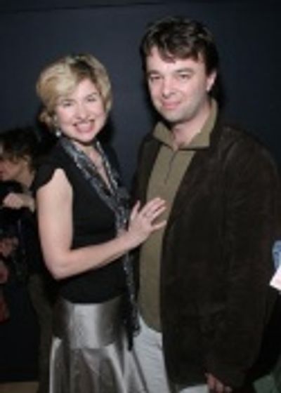 Singer Issy Van Randwyck with Street Car Named Desire Director
Edward Hall at the Sc Photo