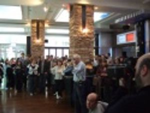 Among the press in attendance was legendary Village Voice columnist Michael Musto who Photo