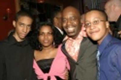 Ken Roberson (2nd from right) with some of the Our Time teens Photo