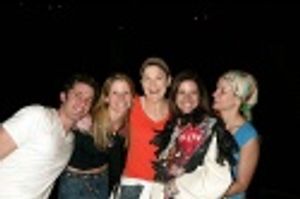 Laura with Matthew Morrison, Kelli O'Hara, Victoria Clark and Sarah Uriarte Berry Photo