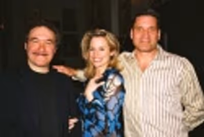 Larry Blank (Music Director), Cady Huffman and her husband Photo