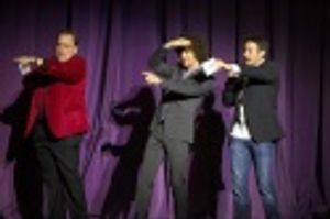 STAGE co-producer Ted Seifman, Justin Guarini and Ty Treadway Photo