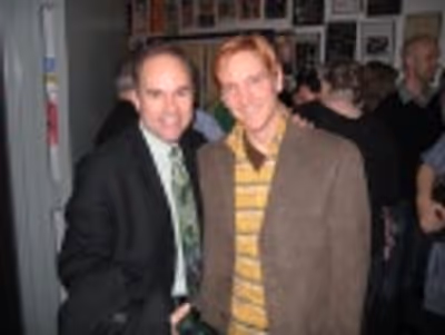 Composer Stephen Flaherty and Kevin D. Mayes (Alfie). Photo