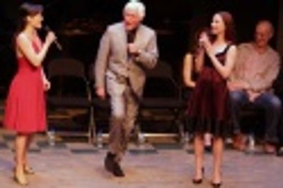 Ashley Brown, Dick Van Dyke and Sierra Boggess sing "Supercali..."
 Photo