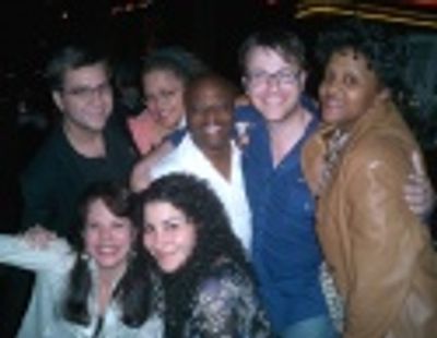 
A gaggle of Cast Party regulars! Back: Michael Cassara, Natalie Douglas, David Rale Photo