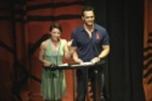 Jenn Gambatese and Cheyenne Jackson  Photo