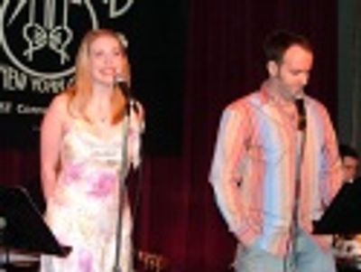 Emma Williams and Joe Cassidy sing "The Magic Futon"
 Photo