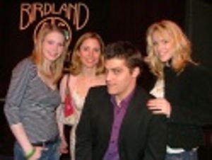 Bat Boy Deven May surrounded three "Shelley's"
Emma Williams (UK) Kerry Butler (Off- Photo