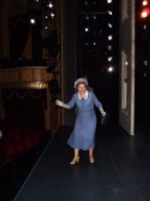 In a lighter moment, Faith Prince hoofs to pass the time while waiting for a scene to Photo