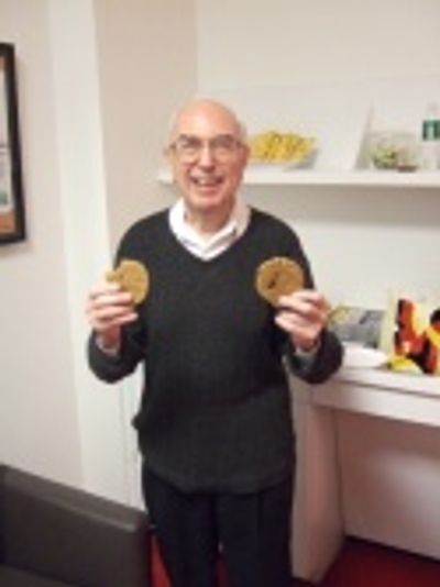 And here is reporter AUBREY RUEBEN swiping cookies from the treats set out for the ac Photo