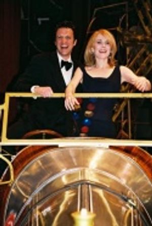 Raul Esparza and Erin Dilly pose in Chitty  Photo