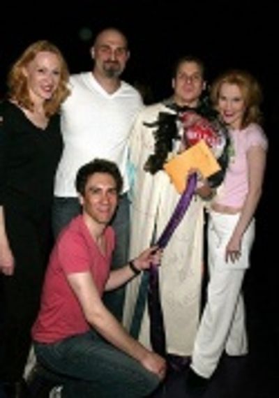 Jan Maxwell, Marc Kudisch, Robert Sella, Erin Dilly and Alex Sanchez (Gypsy winner fo Photo