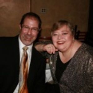 JP Elins, stage manager, and Mary Stout Photo