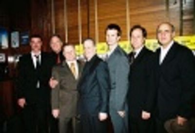 Liev Schreiber, Tom Wopat, Gordon Clapp, Jeffrey Richards (Producer), Frederick Welle Photo