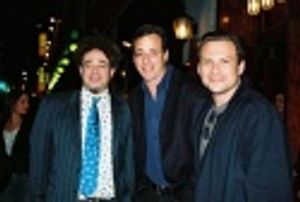 Adam Duritz (Counting Crows), Bob Sagat (Privilege) and Christian Slater Photo
