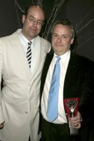 Doug Hughes (Outstanding Director - DOUBT) with Christopher Ashley Photo