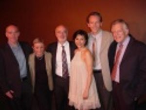 The whole cast poses after the performance: (from left) Michael Winther, Patricia Bir Photo