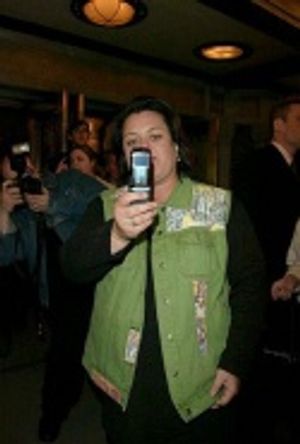 Rosie O'Donnell taking photos with her cell phone Photo